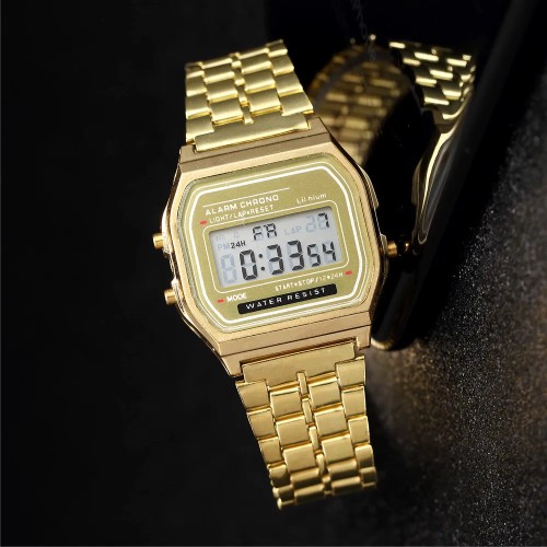 Luxury LED Digital Watch for Men Stainless Steel Men's Electronic Wristwatch Simple Business Gold Sliver Mens Watch Reloj Hombre - AliExpress 1511