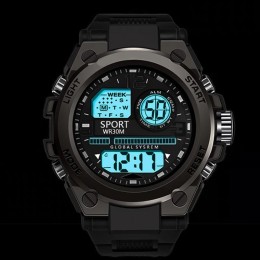 Multifunction Men's Sports Watch Waterproof Luminous Alarm Clock Men LED Digital Watch Large dial Electronic Wristwatch for Man