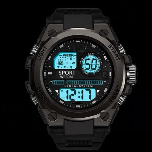 Multifunction Men's Sports Watch Waterproof Luminous Alarm Clock Men LED Digital Watch Large dial Electronic Wristwatch for Man