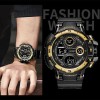 YIKAZE Black Digital Watch for Men Sports Watches Waterproof Outdoor Chronograph Hand Clock G Infantry Shock Student Wristwatch - 1511