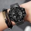 YIKAZE Black Digital Watch for Men Sports Watches Waterproof Outdoor Chronograph Hand Clock G Infantry Shock Student Wristwatch - 1511
