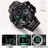 YIKAZE Black Digital Watch for Men Sports Watches Waterproof Outdoor Chronograph Hand Clock G Infantry Shock Student Wristwatch - 1511
