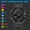 YIKAZE Black Digital Watch for Men Sports Watches Waterproof Outdoor Chronograph Hand Clock G Infantry Shock Student Wristwatch - 1511