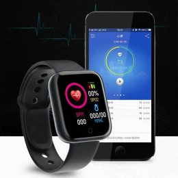 Multifunctional Smart Watch Men Women Bluetooth Connected Phone Music Fitness Sports Bracelet Sleep Monitor Y68 Smartwatch D20 