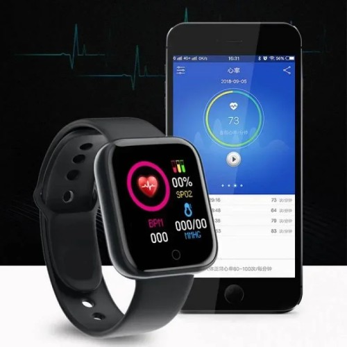 Multifunctional Smart Watch Men Women Bluetooth Connected Phone Music Fitness Sports Bracelet Sleep Monitor Y68 Smartwatch D20 