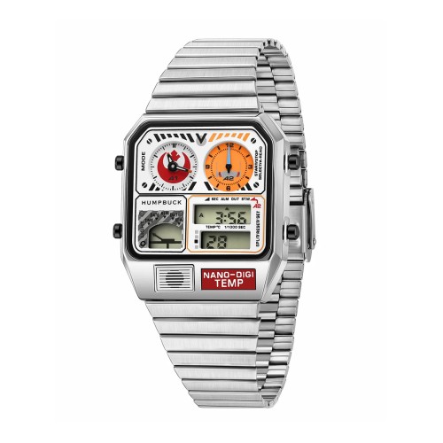 HUMPBUCK Digital Watches for Men Classic Themes Multifunctional Wristwatch with Temperature Stopwatch Dual Time and Calendar