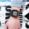 SYNOKE Digital Watch Student Electronic Outdoor Sports Boy Luminous Waterproof MultiFunction Watch Retro Square Watch 