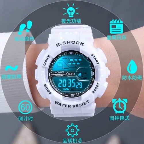 Outdoor Sport Men Watch Multifunction Large Screen LED Electronic Waterproof Luminous Military Digital Wristwatches Reloj Hombre