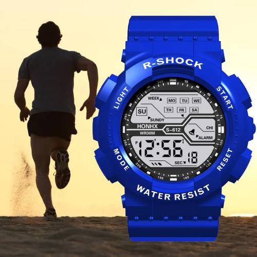 Outdoor Sport Men Watch Multifunction Large Screen LED Electronic Waterproof Luminous Military Digital Wristwatches Reloj Hombre