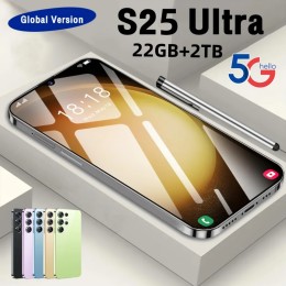 HOT 2025 new S25 Ultra original intelligent 5G dual card dual standby Android 14 system global version phones 8000mAh battery 