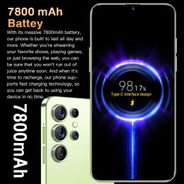 HOT 2025 new S25 Ultra original intelligent 5G dual card dual standby Android 14 system global version phones 8000mAh battery 