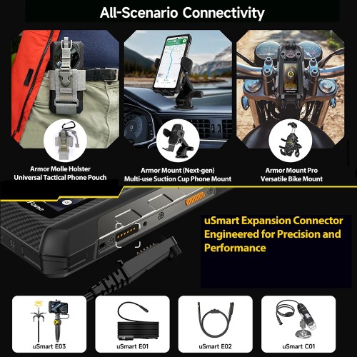 【World Premiere】Ulefone Armor 30 Pro 5G Rugged Phone Android 14 Smartphone 6.9" 120Hz 32GB+512GB 12800mAh Night Camera 64MP NFC 