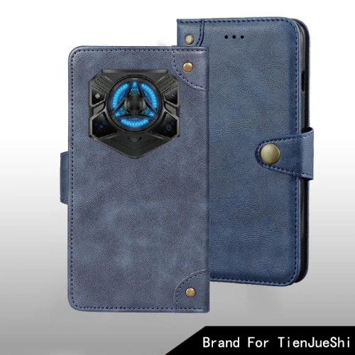 For Doogee Blade 20 Play case Metal Buckle retro Leather Back Case Cover For Doogee Blade 20 Play Phone Accessories 