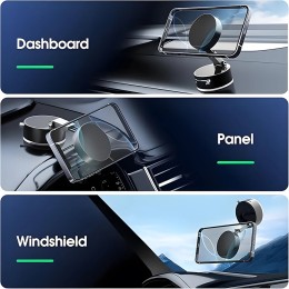 360° Rotatable Vacuum Magnetic Phone Holder Ultra-Strong Magnet Foldable Universal Car Holder for iPhone 16 15 14 13 12 Pro Max 