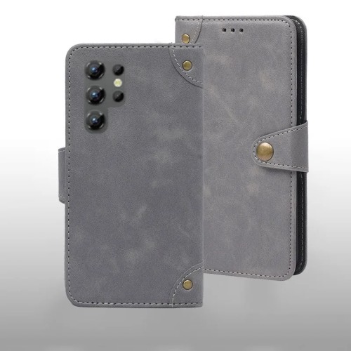 For Oukitel C61 Pro case Metal Buckle retro Leather Back Case Cover For Oukitel C61 Pro Phone Accessories 