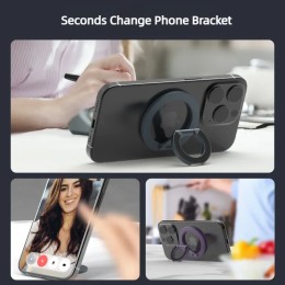 For MagSafe Double Sided Magnetic Phone Ring Holder for iPhone 15 Cellphones Stand Phone Accessories Support Telephone Grip Tok 