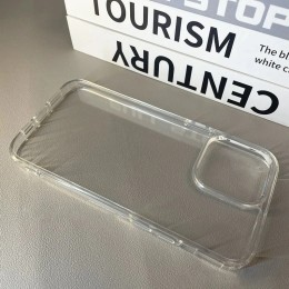 Luxury Transparent Soft Acrylic Phone Case For iPhone 16 15 14 13 12 11 Pro Max XS X XR 7 8Plus Mini Shockproof Protective Cover 