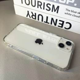 Luxury Transparent Soft Acrylic Phone Case For iPhone 16 15 14 13 12 11 Pro Max XS X XR 7 8Plus Mini Shockproof Protective Cover 