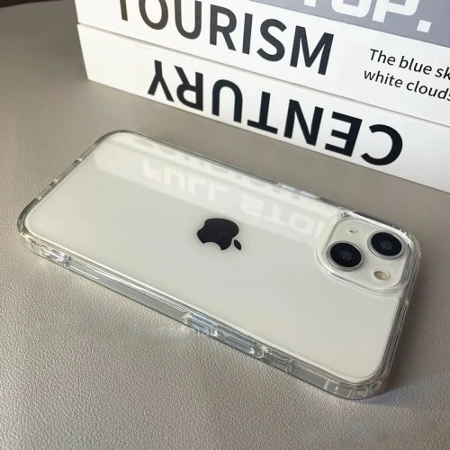 Luxury Transparent Soft Acrylic Phone Case For iPhone 16 15 14 13 12 11 Pro Max XS X XR 7 8Plus Mini Shockproof Protective Cover 