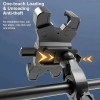 2PCS 360° Rotatable & Adjustable Bike/Motorcycle Phone Mount - Shockproof, Anti-Slip Holder For phone, - Durable Abs Material 