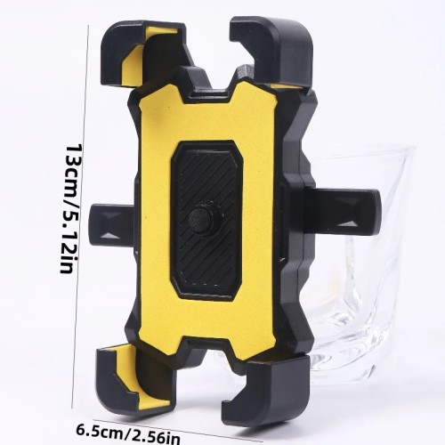 2PCS 360° Rotatable & Adjustable Bike/Motorcycle Phone Mount - Shockproof, Anti-Slip Holder For phone, - Durable Abs Material 