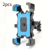 2PCS 360° Rotatable & Adjustable Bike/Motorcycle Phone Mount - Shockproof, Anti-Slip Holder For phone, - Durable Abs Material 