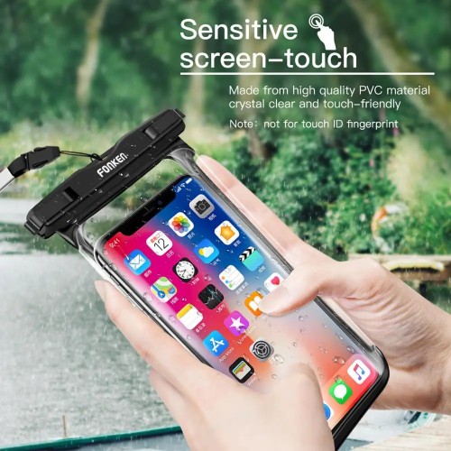FONKEN Full View Waterproof Case for Phone Underwater Snow Rainforest Transparent Dry Bag Swimming Pouch Big Mobile Phone Covers - 202192403