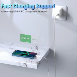 USB Fast Charging Cable For Iphone14 13 12 11 Pro Max Xs Xr X SE 8 7 6 Plus Fast Charging Mobile Phone Data Line For Ipad 