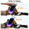 Joyroom 2024 Bike Phone Holder Universal One-hand Operation Bicycle Motorcycle Phone Holder For 4.7-7" Mobile Phone Shockproof 
