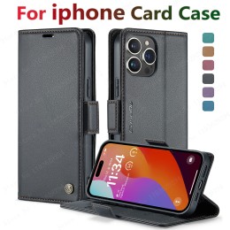 Iphone 16 Pro Max Case Iphone 15 13 14 12 11 Pro Max SE X XR XS 8 7 6 6S Plus Card holder Wallet cover With Leather Phone Case 