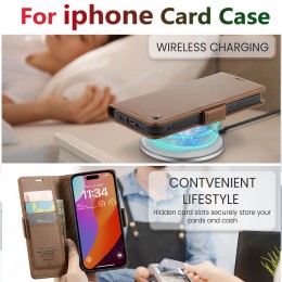 Iphone 16 Pro Max Case Iphone 15 13 14 12 11 Pro Max SE X XR XS 8 7 6 6S Plus Card holder Wallet cover With Leather Phone Case 