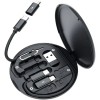Portable Multi-functional Data Cable Storage Box, 60W Fast Charging Mobile Phone Holder, Charging Cable Set, Multi Head Adapter 