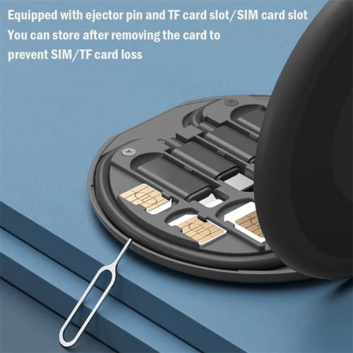 Portable Multi-functional Data Cable Storage Box, 60W Fast Charging Mobile Phone Holder, Charging Cable Set, Multi Head Adapter 