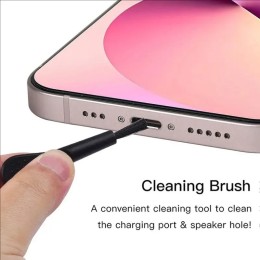66PCS Mobile Phone Speaker Charging Port Cleaning Set Dust Plug for iPhone 16 15 14 Earphones Clean Kit Brush for Samsung Xiaomi 