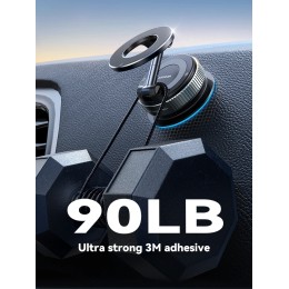 Joyroom Magnetic Suction Cup Phone Mount Vacuum Magnetic Car Phone Holder Mount With 360° Metal Strut for iPhone Samsung Xiaomi 
