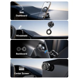 Joyroom Magnetic Suction Cup Phone Mount Vacuum Magnetic Car Phone Holder Mount With 360° Metal Strut for iPhone Samsung Xiaomi 