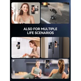 Joyroom Magnetic Suction Cup Phone Mount Vacuum Magnetic Car Phone Holder Mount With 360° Metal Strut for iPhone Samsung Xiaomi 