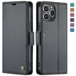 CaseMe Flip Leather Phone Case for iPhone 16E 16 Pro Max 15 Plus 14 13 12 11 XR XS X SE 2022 Magnetic Wallet Card Cover Coque 
