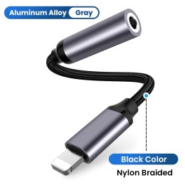For iPhone To 3 5 MM Jack Cable AUX Adapter For iPhone 12 13 14 Pro Adapter Headphone Connector Audio Splitter phone accessories 