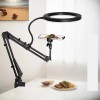 Live Stand Mobile Phone Professional Overhead Lighting Fixed Shooting Camera With Instructi Recording Video Selfie Stick 