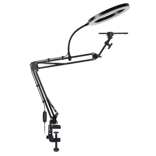 Live Stand Mobile Phone Professional Overhead Lighting Fixed Shooting Camera With Instructi Recording Video Selfie Stick 