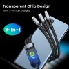 6A 3in1 Fast Charging Cable USB Type C Type-C Mobile Phone Cable for iPhone X Xiaomi Oneplus Realme Poco USB Micro Cables 