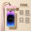 Waterproof Phone Pouch Drift Diving Swimming Bag Underwater Dry Bag Case Cover For Phone Water Sports Beach Pool Skiing 6 inch 