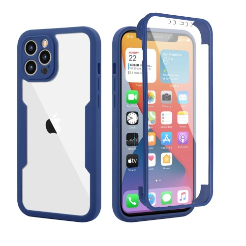 3IN1 360° Full Coverage Shockproof Phone Case For iPhone 16E 16 Plus 15 13 12 14 11 Pro Max Tempered HD Rugged Protect Cover 