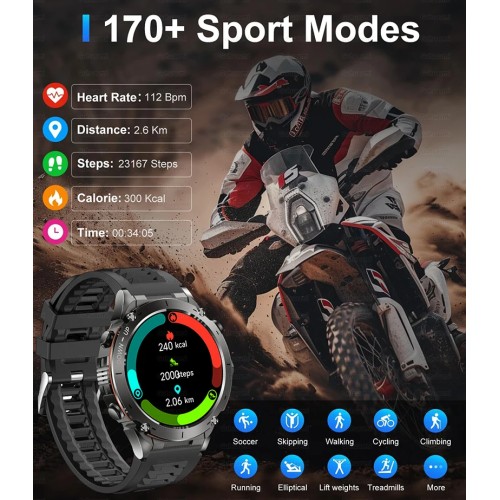 2025 New For Xiaomi IOS Ultra GPS Smart Watch 10ATM Waterproof Built-in Dual-band GNSS Compass Military Sport Men SWIM Bracelet 