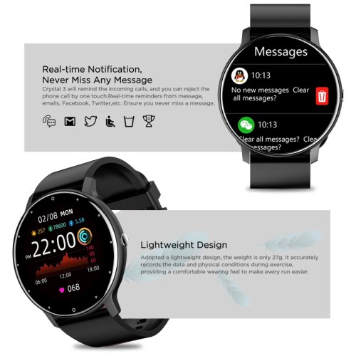 LIGE 2025 New Smart Watch Men Full Touch Screen Sport Fitness Watch IP67 Waterproof Bluetooth For Android ios smartwatch Men+box 