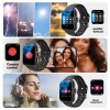 Smart watch, multi-sport mode, message reminder, multiple APP reminders, suitable for men and women, custom wallpaper 