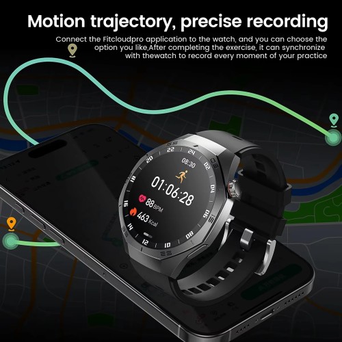 For HUAWEI GT5 Pro GPS NFC Smart Watch Men 360*360 AMOLED Screen Heart rate Bluetooth Call IP67 Waterproof Man Smartwatch 2025 