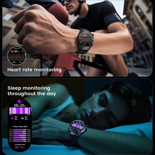 For HUAWEI GT5 Pro GPS NFC Smart Watch Men 360*360 AMOLED Screen Heart rate Bluetooth Call IP67 Waterproof Man Smartwatch 2025 