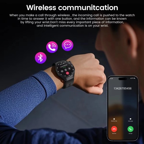 For HUAWEI GT5 Pro GPS NFC Smart Watch Men 360*360 AMOLED Screen Heart rate Bluetooth Call IP67 Waterproof Man Smartwatch 2025 